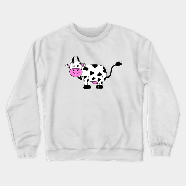 COW  Lover Funny Cow Art Crewneck Sweatshirt by SartorisArt1